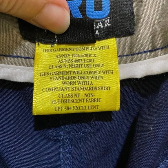 TRU Workwear Pants Unisex Reflective Night Use Heavy Duty Industrial Pants UPF50 - Picture 5 of 16